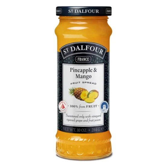 ST.DALFOUR PINEAPPLE & MANGO JAM 284GM