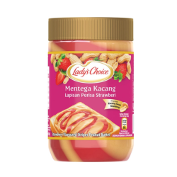 LADY'S CHOICE PEANUT BUTTER STRAWBERRY 500GM LADY'S CHOICE PEANUT BUTTER STRAWBERRY 500GM