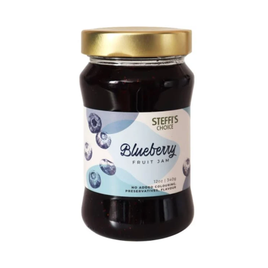 STEFFI'S CHOICE JAM BLUEBERRY 340GM