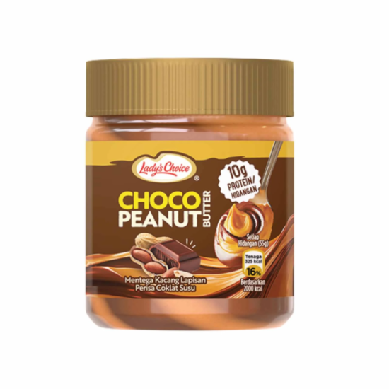 LADY'S CHOICE PEANUT BUTTER CHOCO STRIPES 170GM