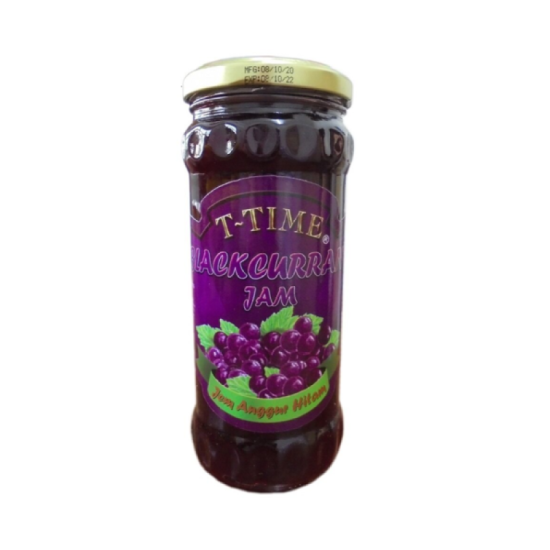 T TIME BLACKCURRANT JAM 440GM