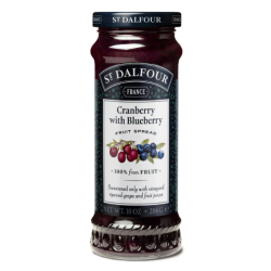 ST.DALFOUR CRANBERRY & BLUEBERRY JAM 284GM ST.DALFOUR CRANBERRY & BLUEBERRY JAM 284GM