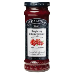 ST.DALFOUR RASPBERRY WITH POMEGRANATE JAM 284GM ST.DALFOUR RASPBERRY WITH POMEGRANATE JAM 284GM