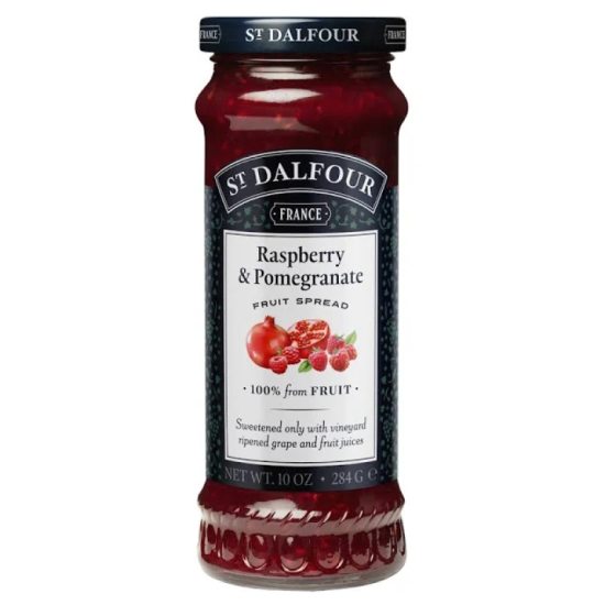 ST.DALFOUR RASPBERRY WITH POMEGRANATE JAM 284GM