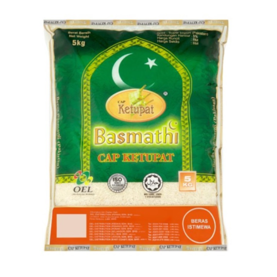 CAP KETUPAT BERAS BASMATHI 5KG