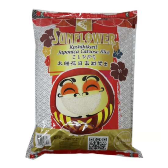 SUNFLOWER JAPANESE CALROSE RICE 5KG