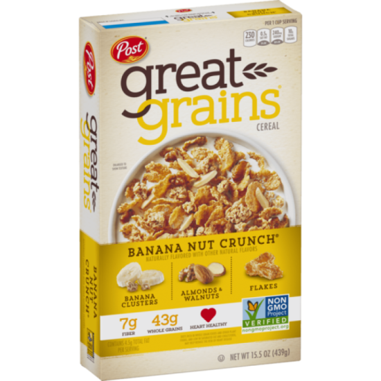 POST CEREAL BANANA NUT CRUNCH 439GM POST CEREAL BANANA NUT CRUNCH 439GM