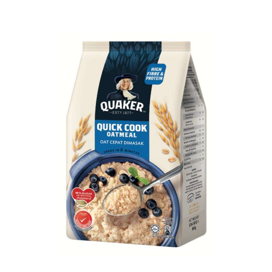 QUAKER OATMEAL QUICK COOK 800GM