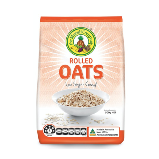 THE MUESLI COMPANY ROLLED OATS 600GM