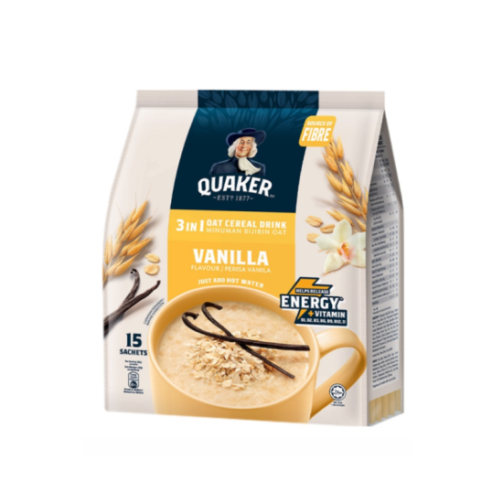 QUAKER 3IN1 VANILLA 28GM*15S