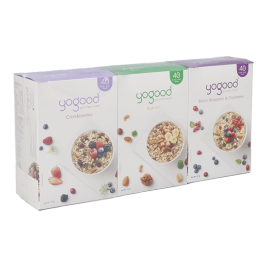 YOGOOD GOURMET MUESLI VARIETY PACK 210GM*6