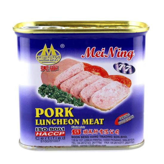 MEI NING PORK LUNCHEON MEAT 340G