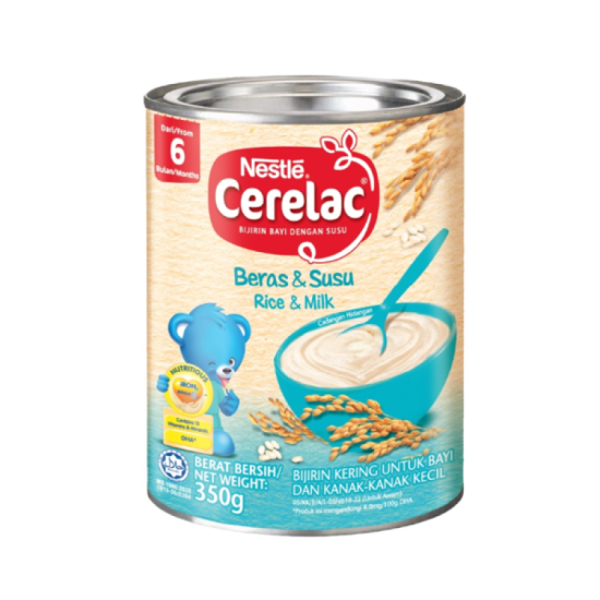 NESTLE CERELAC RICE & MILK 350G