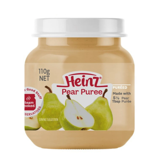 HEINZ PEAR PUREE 110G