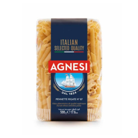 AGNESI PASTA PENNE RIGATE 500GM