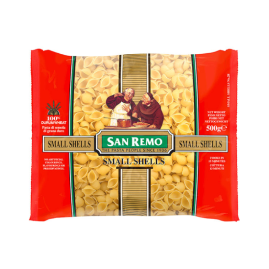 SAN REMO SMALL SHELL NO.28 500GM