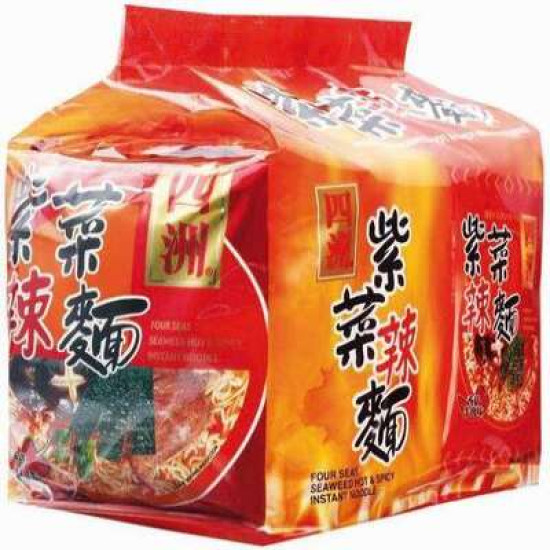 FOUR SEAS INSTANT NOODLE HOT&SPICY 90GM*5