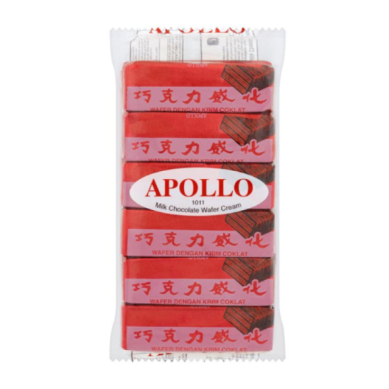 APOLLO MILK WAFER CREAM CHOCOLATE 12GM*12