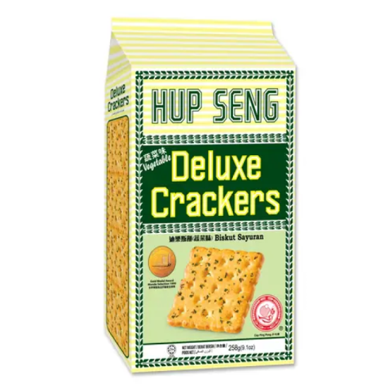 HUP SENG CALCIUM CRACKER VEGETARIAN 258GM