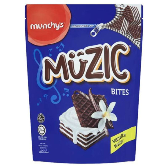 MUNCHY'S MUZIC WAFER - VANILLA 180GM