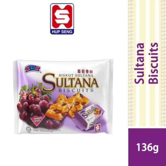 KERK'S SULTANA BISCUIT 136GM