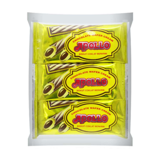 APOLLO STICK WAFER CHOCO GOLD 11GM*12
