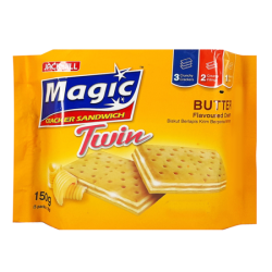 MAGIC TWIN CRACKER SANDWICH BUTTER 30GM*5 MAGIC TWIN CRACKER SANDWICH BUTTER 30GM*5