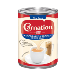 CARNATION EVAPORATED CREAMER 390GM CARNATION EVAPORATED CREAMER 390GM