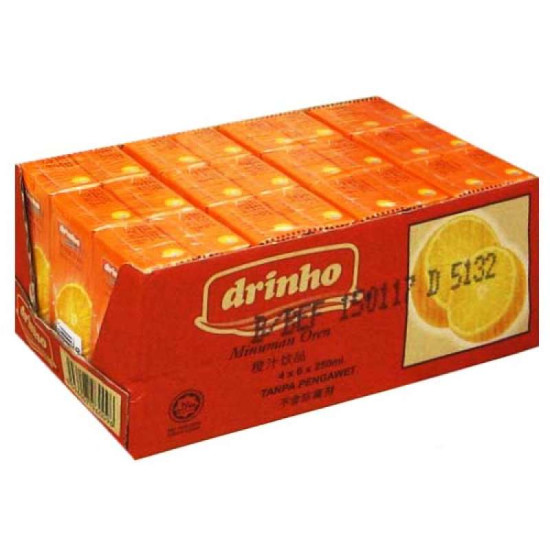 DRINHO ORANGE 250ML*6*4