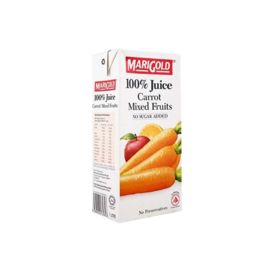 MARIGOLD 100% CARROT & MIXED FRUITS JUICE 1L