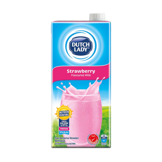 DUTCH LADY PUREFARM UHT STRAWBERRY 1L