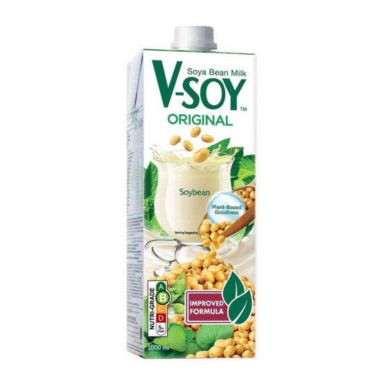 V-SOY ORIGINAL SOYA BEAN MILK 1L