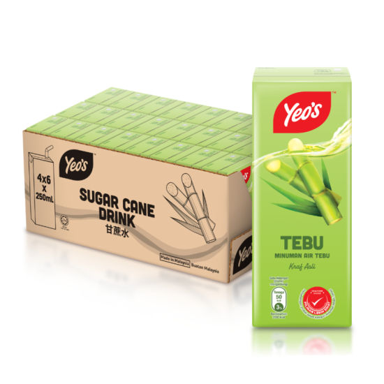 YEO'S SUGAR CANE 250ML*6*4