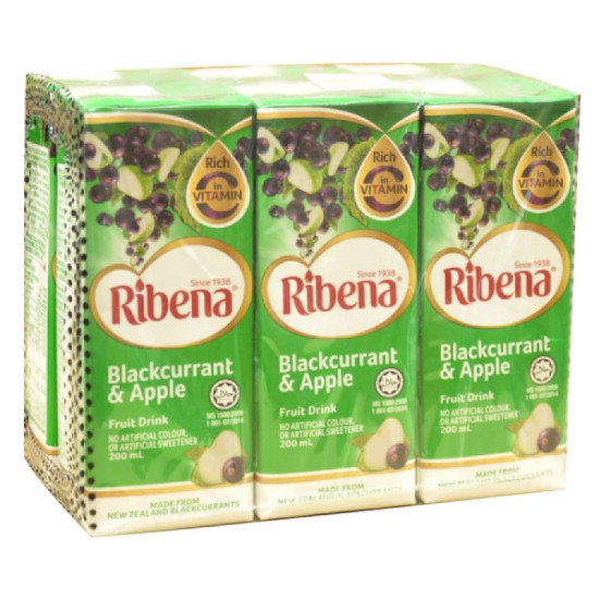 RIBENA RTD APPLE 200ML*6