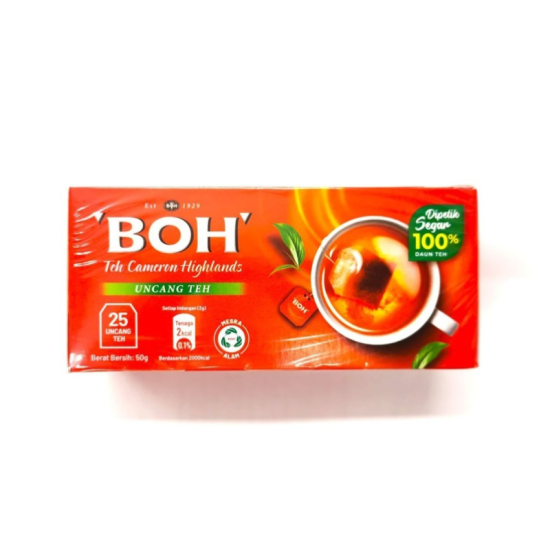 BOH TEABAGS WITH TAGS 25S