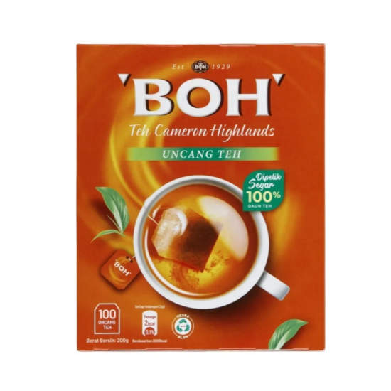 BOH TEA BAGS WITH TAGS 100S