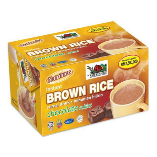 NATURE'S OWN INSTANT BROWN RICE CEREAL CHOCOLATE 30GM*14 NATURE'S OWN INSTANT BROWN RICE CEREAL CHOCOLATE 30GM*14
