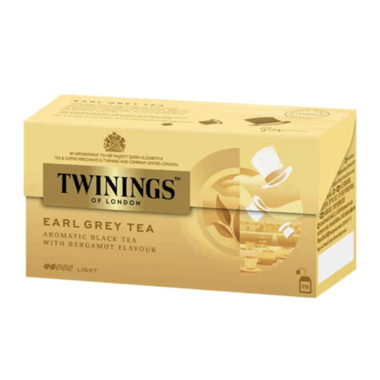 TWININGS EARL GREY TEABAG 12GM*25