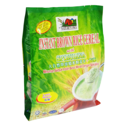NATURE'S OWN INSTANT BROWN RICE CEREAL SPIRULINA L/S 35GM*10 NATURE'S OWN INSTANT BROWN RICE CEREAL SPIRULINA L/S 35GM*10