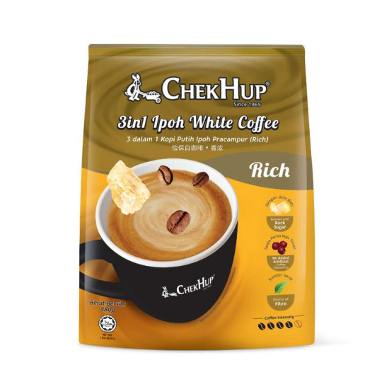 CHEK HUP WHITE COFFEE RICH 3IN1 40GM*12