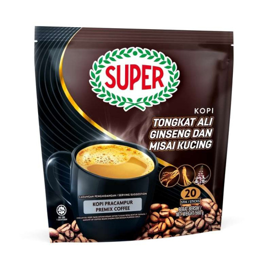 SUPER POWER TONGKAT ALI GINSENG & MISAI KUCING 30GM*20