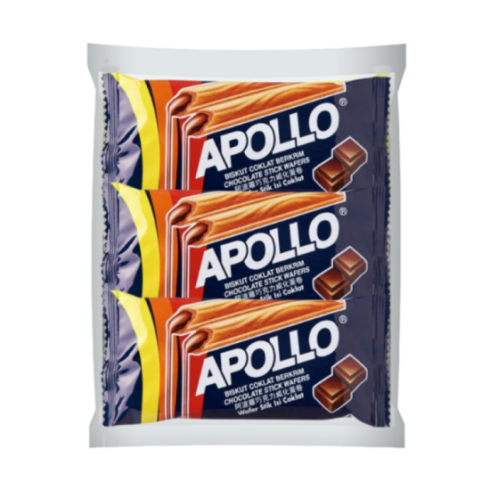 APOLLO CHOCOLATE WAFER STICK 120GM