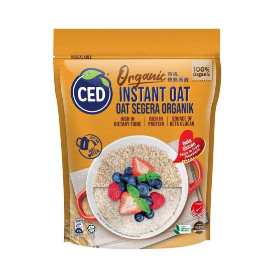 CED CERTIFIED ORGANIC INSTANT OAT 450G