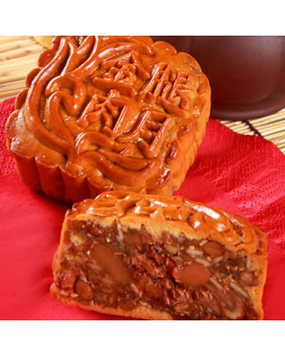 FOH SAN ASST NUTS CHINESE HAM MOONCAKE (NON-HALAL)