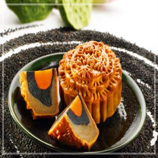 KAM LUN TAI BLACK SESAME LOTUS 1 YOLK MOONCAKE