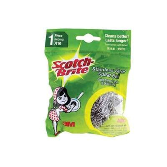 SCOTCH BRITE 333 METALLIC SPIRAL BALL B/B