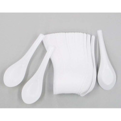 ECONOMICAL DISPOSABLE SOUP SPOON 50PCS ECONOMICAL DISPOSABLE SOUP SPOON 50PCS