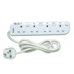 KHIND 4 GANG TRAILING SOCKET 8134 LN8134W KHIND 4 GANG TRAILING SOCKET 8134 LN8134W