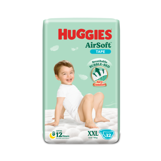 HUGGIES AIR SOFT TAPE XXL32'S