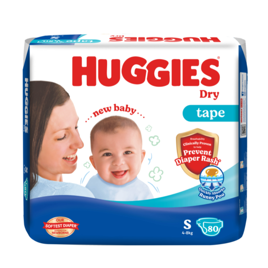 HUGGIES DRY SUPER JUMBO PACK SJP S80'S